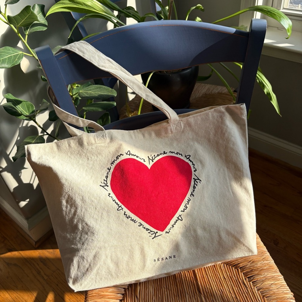 Sézane 100% cotton tote bag